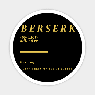 Word Berserk Magnet